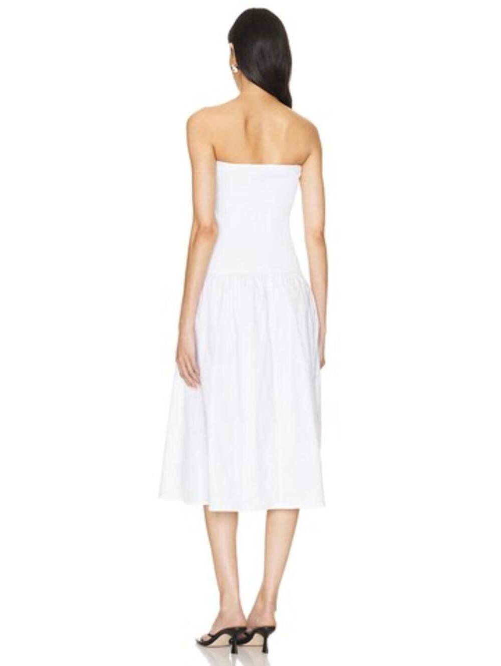 WeWoreWhat Ribbed Midi Dress in White - Picture 3 of 8
